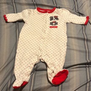 valentines footie from carters